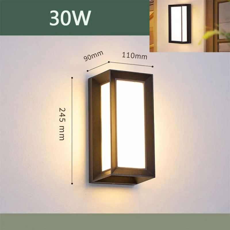 Applique LED murale extérieure modèle C et D 30w
