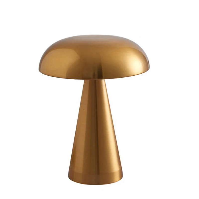 Lampe de bureau champignon LED Moderne Design Or