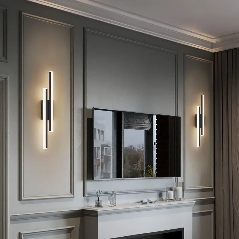 Applique murale LED design noir