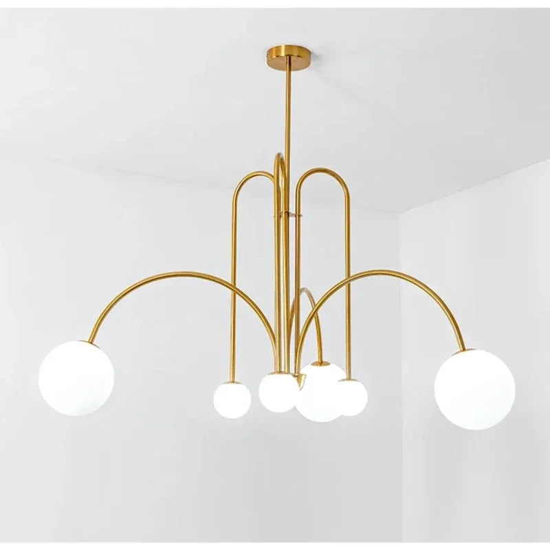 Suspension LED métal 6 ampoules