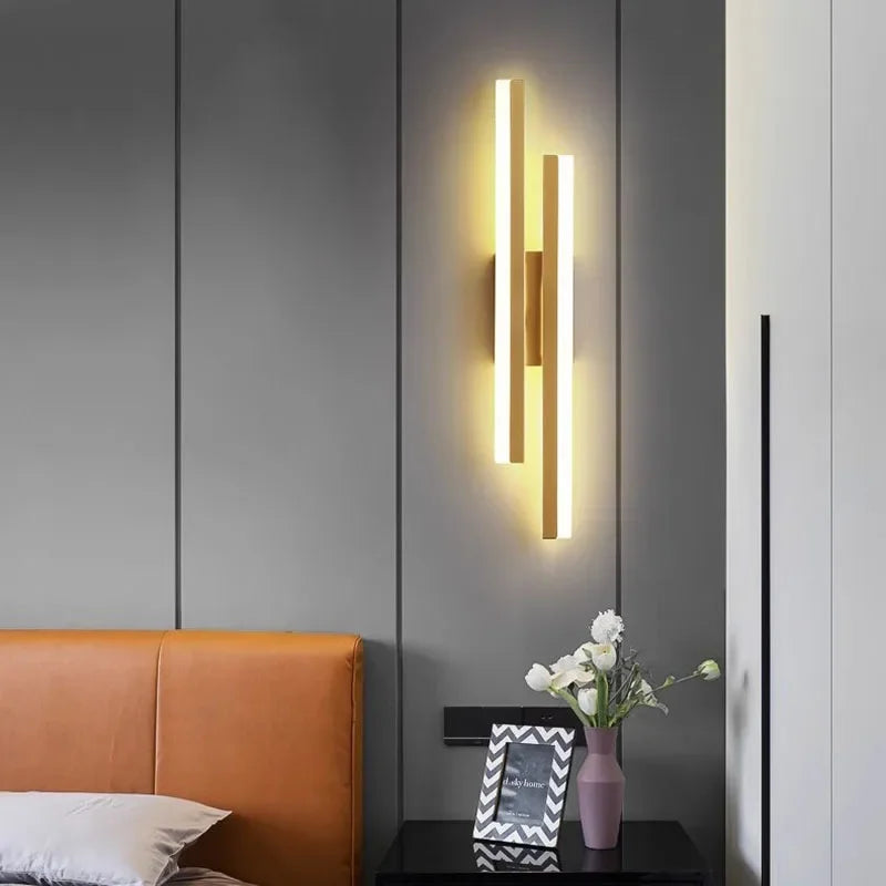 Applique murale LED design doré