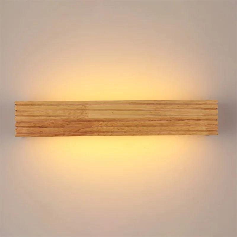 Applique murale bois nordique LED