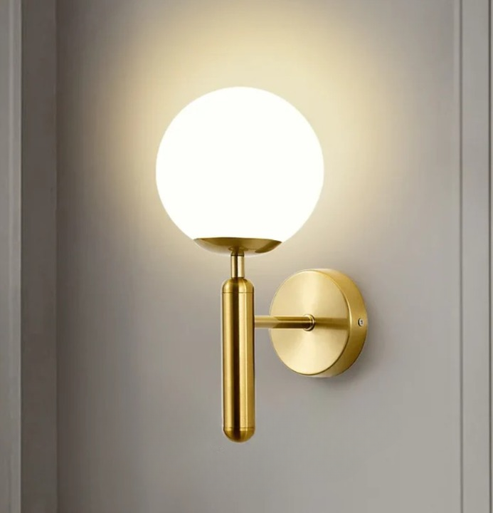Applique murale boule lumineuse