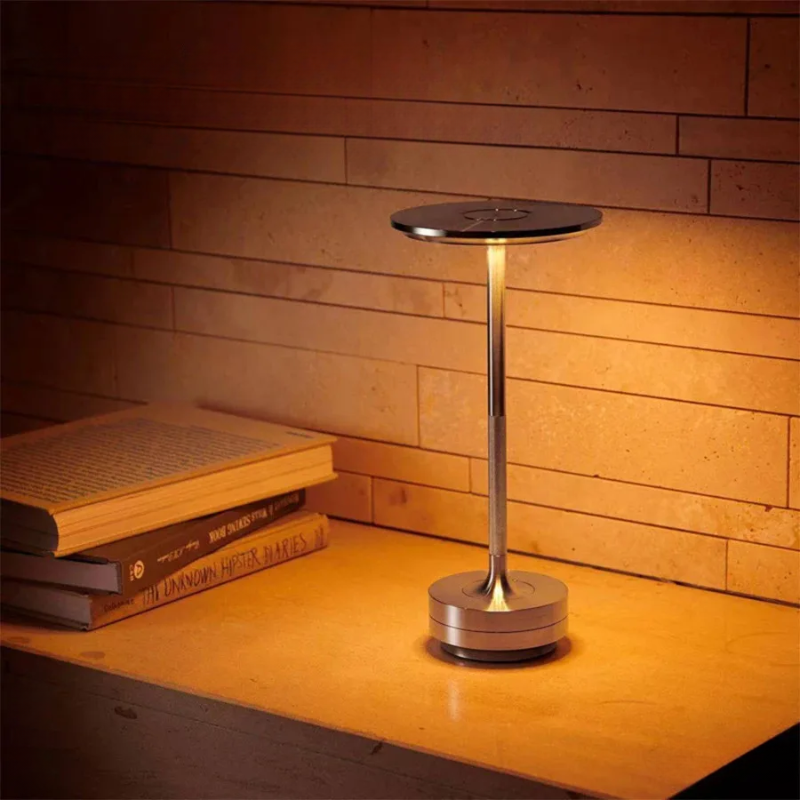 Rechargeable Wireless Table Lamp for Bedroom, Rechargeable, Touch Lamp, Camping Candle, Creative, USB-C, Desk Lamp