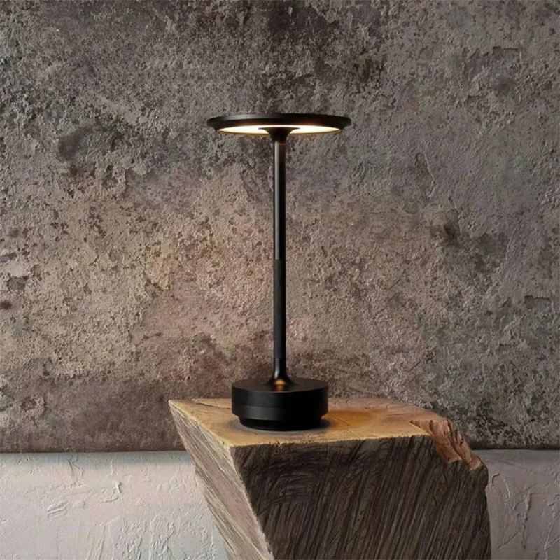 Rechargeable Wireless Table Lamp for Bedroom, Rechargeable, Touch Lamp, Camping Candle, Creative, USB-C, Desk Lamp