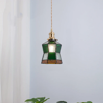 Suspension vintage en treillis nordique