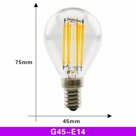 Ampoule LED rétro Edison E14 G45 Blanc froid