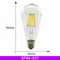 Ampoule LED rétro Edison E27 ST64 Blanc chaud