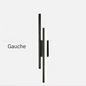 Applique murale LED design noir
