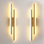 Applique murale LED design doré