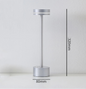 Lampe de bureau champignon LED Moderne Design Argenté