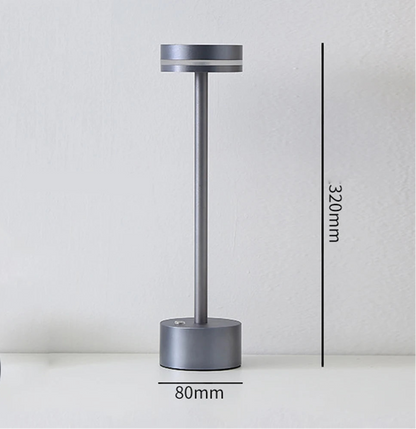 Lampe de bureau champignon LED Moderne Design Grise