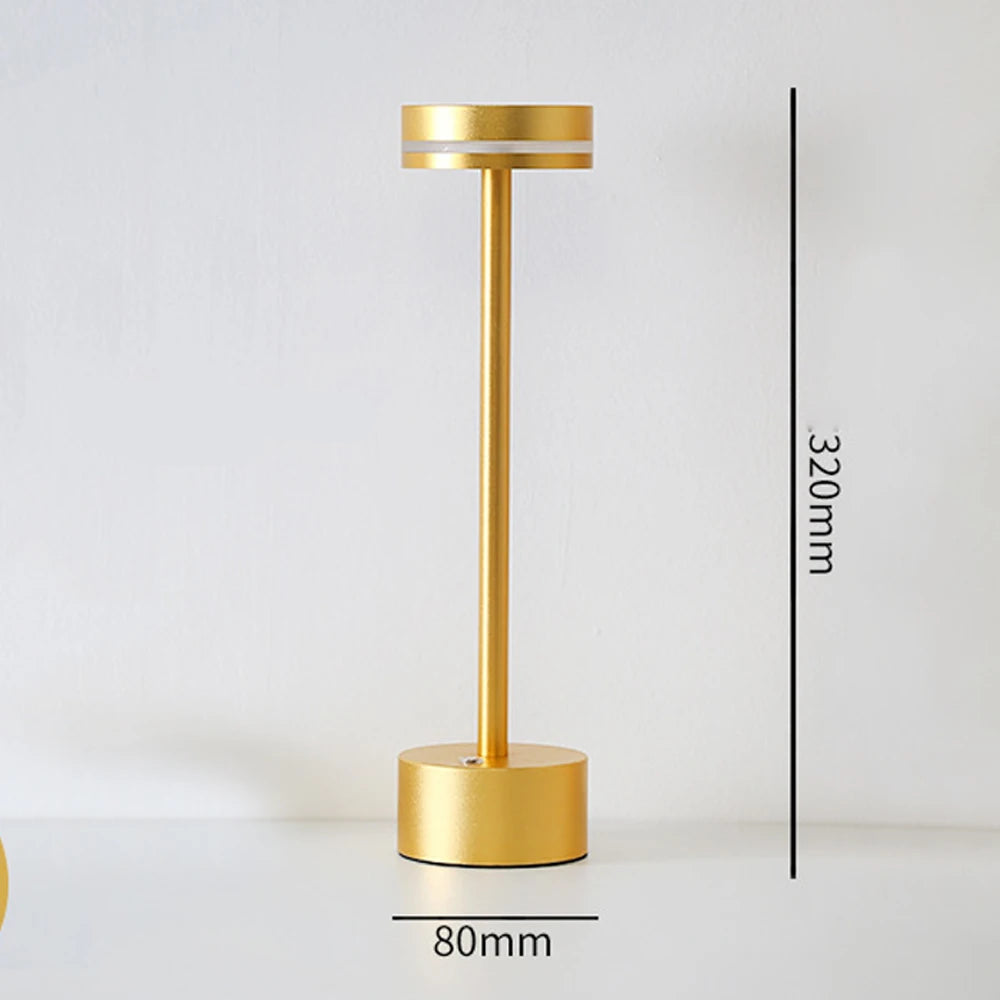 Lampe de bureau champignon LED Moderne Design Or