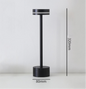 Lampe de bureau champignon LED Moderne Noire 1