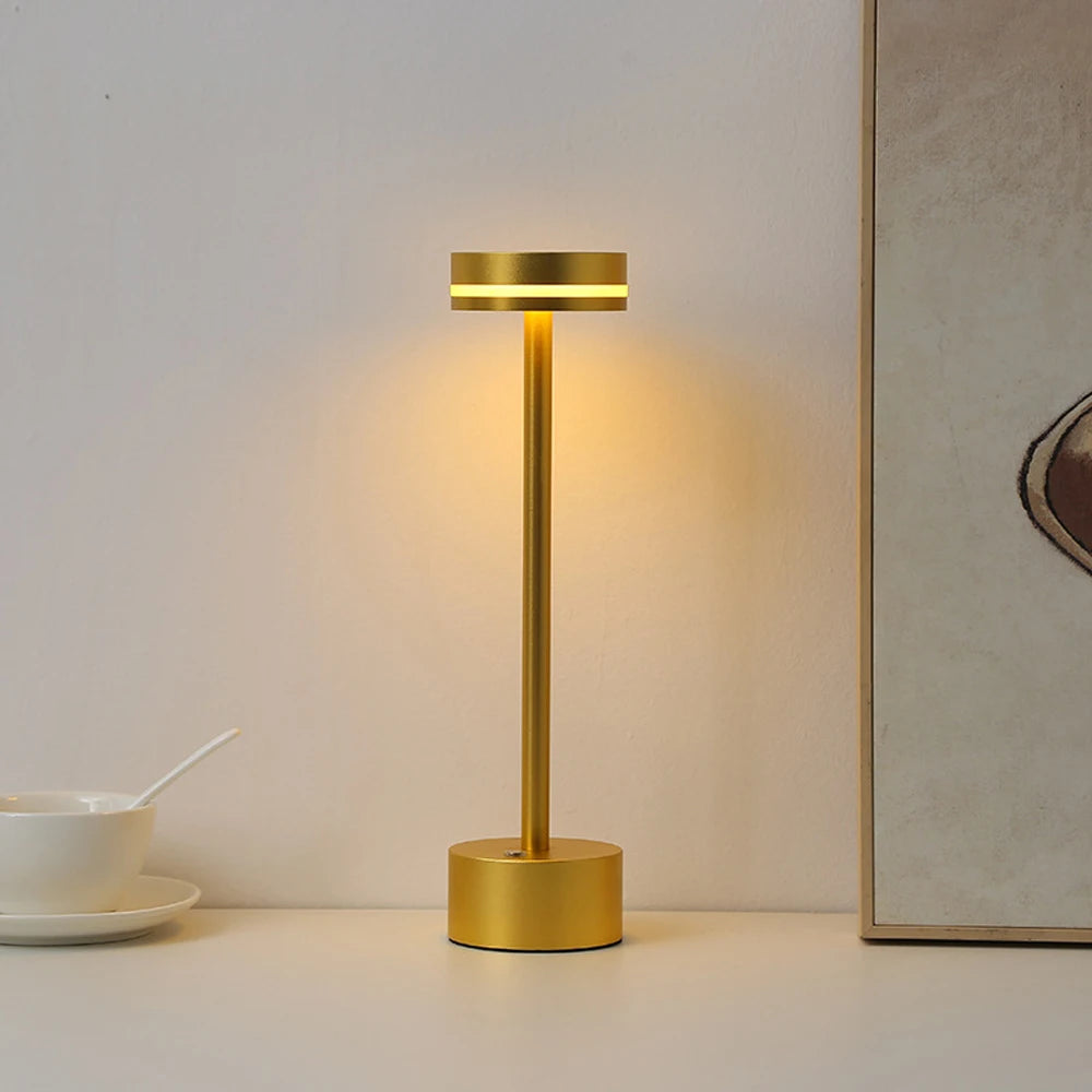Lampe de bureau champignon LED Moderne Or 1