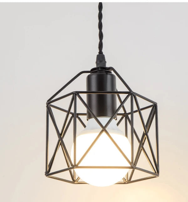 Lustre Fer Design Noir