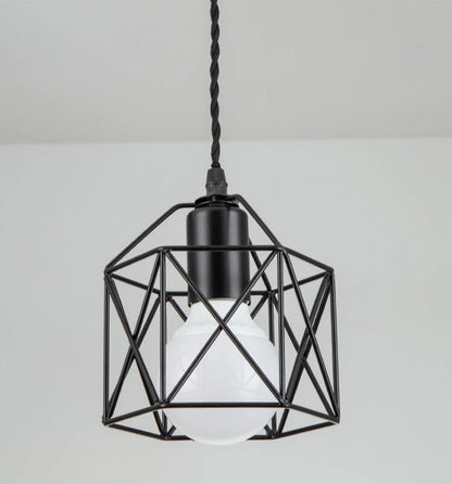 Lustre Fer Design Noir 2