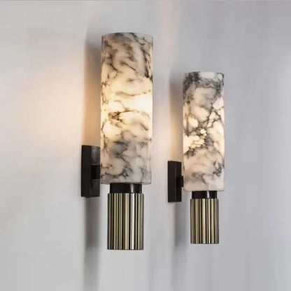Applique torche en marbre