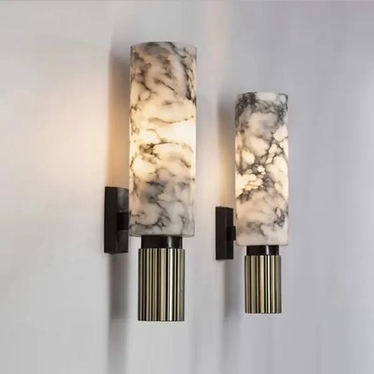 Applique torche en marbre