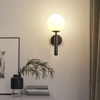 Applique murale boule lumineuse