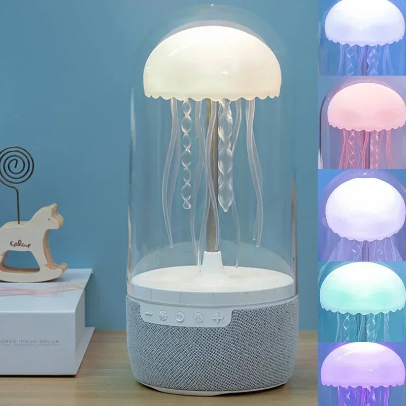 Lampe méduse LED enceinte Bluetooth