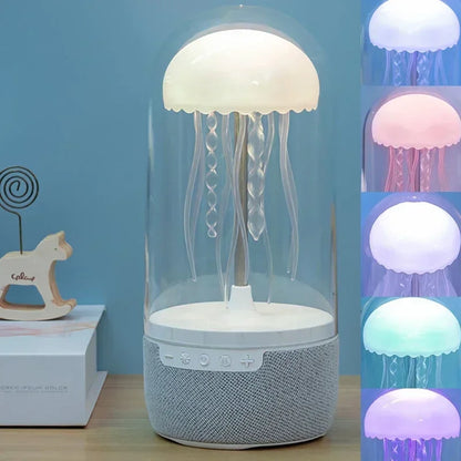 Lampe méduse LED enceinte Bluetooth
