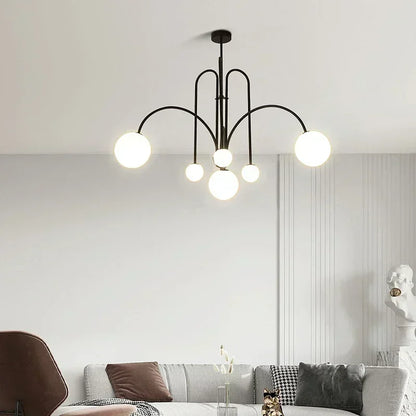 Suspension LED métal 6 ampoules