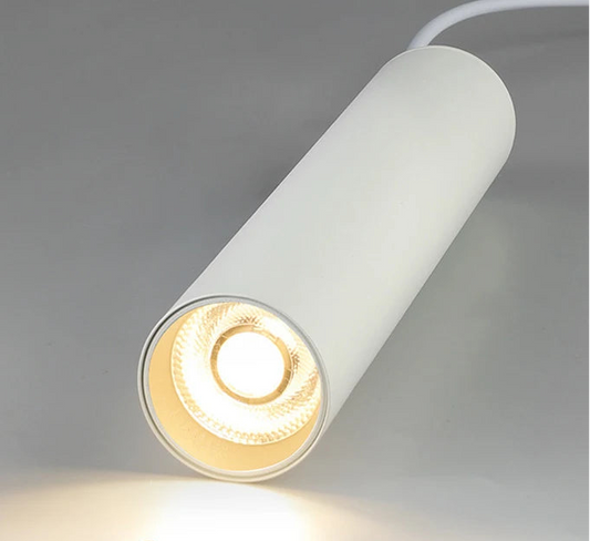 Suspension LED Cylindrique Blanc