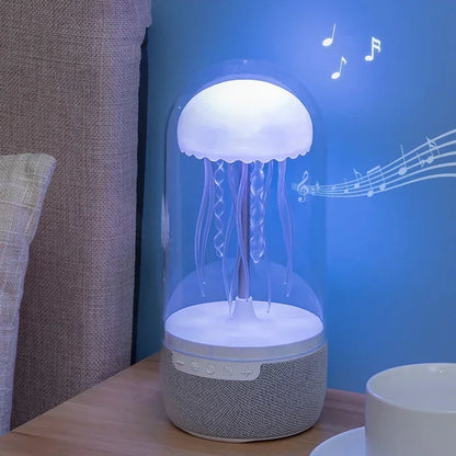 Lampe méduse LED enceinte Bluetooth