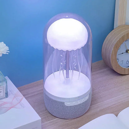 Lampe méduse LED enceinte Bluetooth