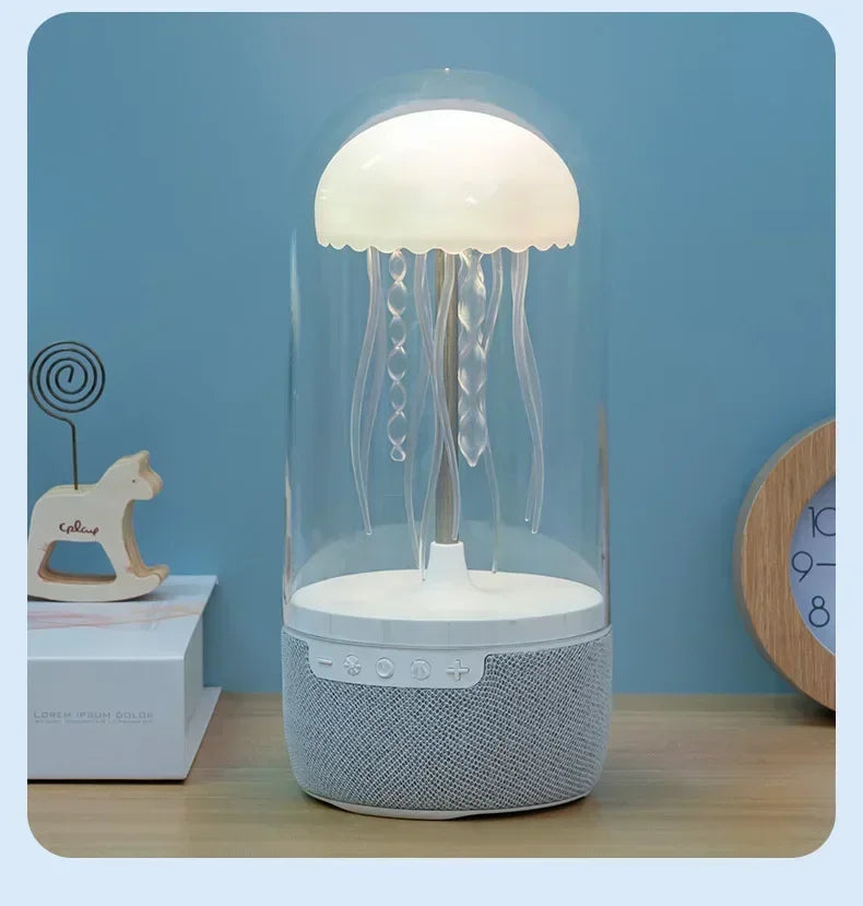 Lampe méduse LED enceinte Bluetooth