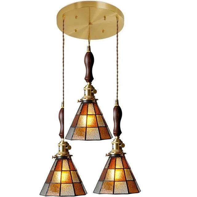 Suspension en treillis métal noir scandinave