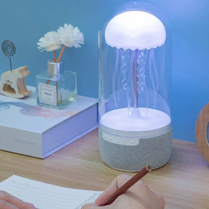 Lampe méduse LED enceinte Bluetooth