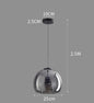 Suspension Moderne en Verre LED Gris