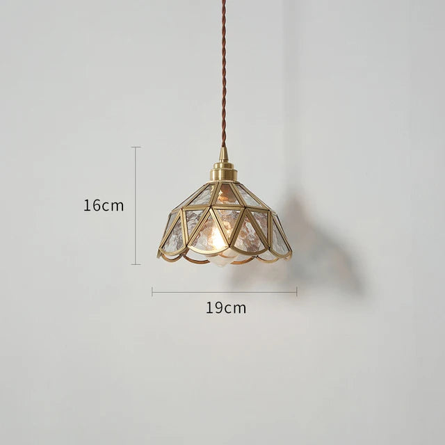 Suspension rétro scandinave en treillis métallique