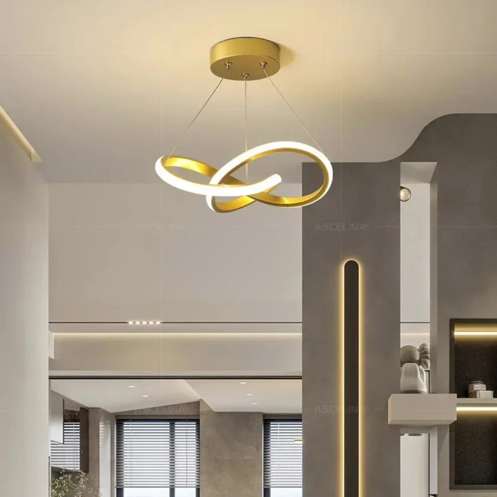 Lustre Design et Moderne Doré