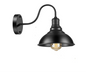 Applique murale rétro style loft noir
