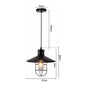 Suspension loft noire rétro douille E-27