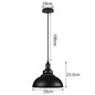 Suspension noire vintage LED E-27