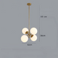 Suspension nordique boule de verre