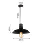 Suspension vintage industrielle noire