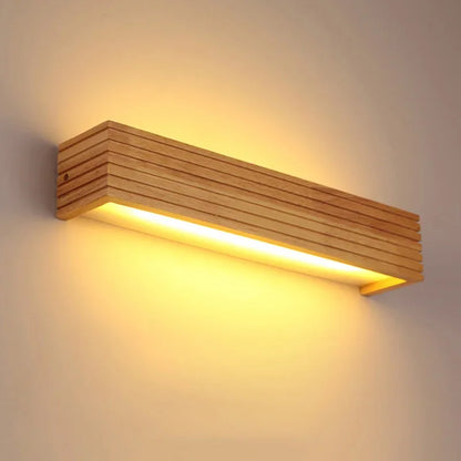 Applique murale bois nordique LED