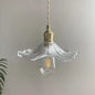 Lustre traditionnel coupelle en verre